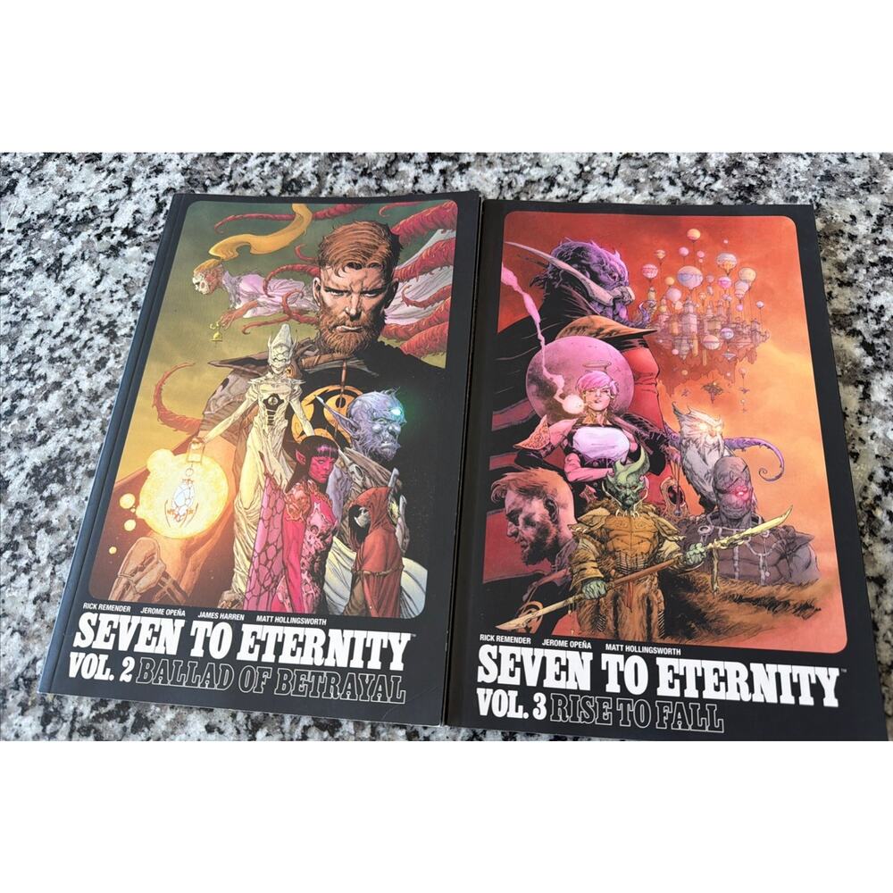 Seven to Eternity Lot 2 Vol 2 & 3 (Image Comics) Rick Remender